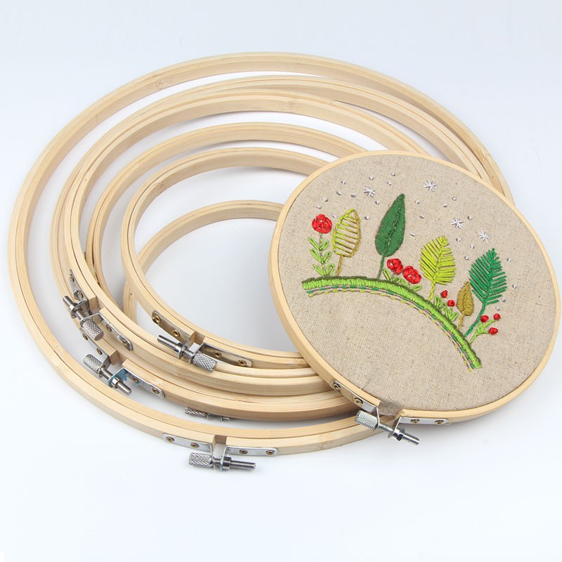 🌟khung thêu tre kích cỡ 18cm và 30cm dùng căng vải thêu tay, thêu trang trí, treo decor nhà cửa xinh xắn🌟