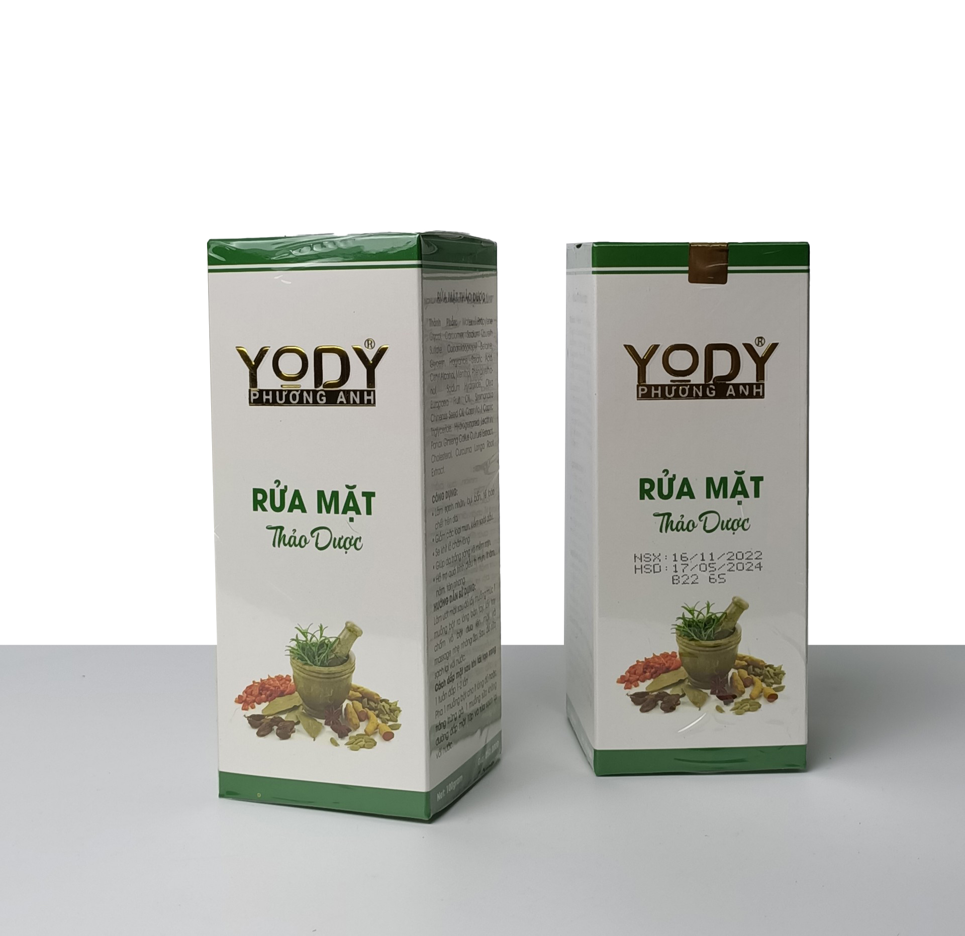 Bột Rửa Mặt Thảo Dược Phương Anh Hàng CHính Hãng Yody White