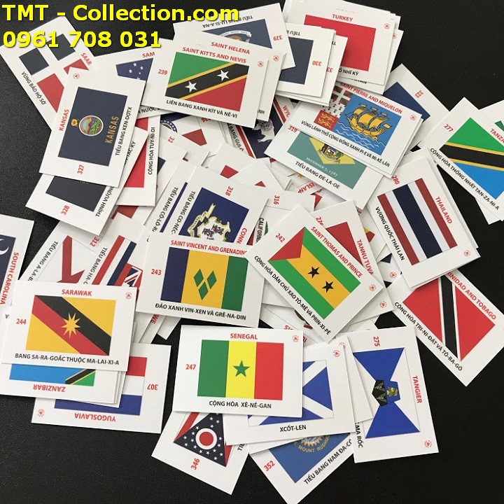 Flash card cờ quốc kỳ của các quốc gia vùng lãnh thổ: Hình ảnh flash card cờ quốc kỳ của các quốc gia vùng lãnh thổ sẽ giúp bạn tìm hiểu về địa lý và văn hóa của những quốc gia này. Bạn sẽ học được những từ vựng mới như màu sắc và thiết kế của các cờ. Hãy cùng trải nghiệm và khám phá những nơi mới mẻ qua flash card cờ quốc kỳ!