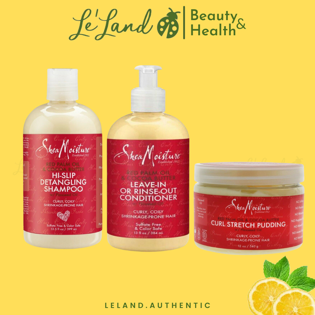 Bill US - Dầu gội xả SheaMoisture Red Palm Oil & Cocoa Butter Detangling Shampoo Shea Moisture - leland
