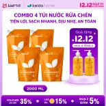 MUA 4 TẶNG 2 Nước Rửa Chén Keido.home – Hương Cam Gừng  Oải Hương, Sạch Nhanh, An Toàn, Dịu Nhẹ