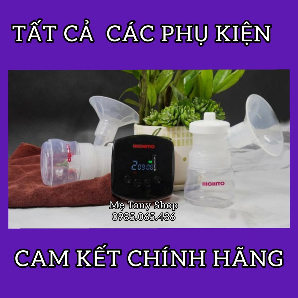 Tất cả phụ kiện máy hút sữa điện đôi hichito nhật bản/rozabi basic plus
