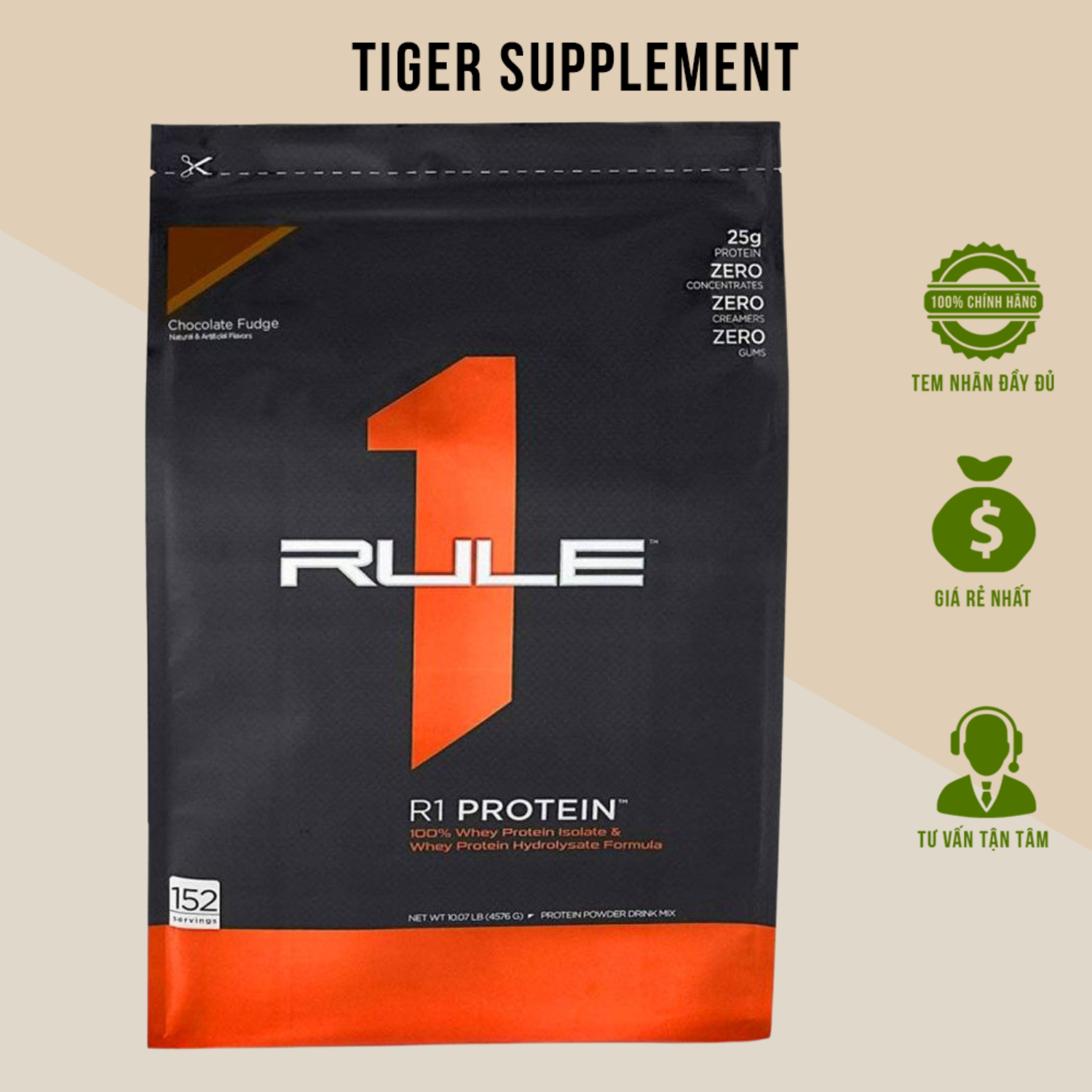Whey Protein Rule 1 10lbs - Sữa tăng cơ hỗ trợ giảm mỡ R1 4.5kg của Mỹ