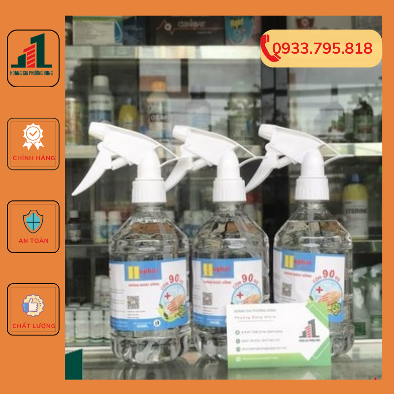 Cồn sát khuẩn 90 độ - chai 500ml