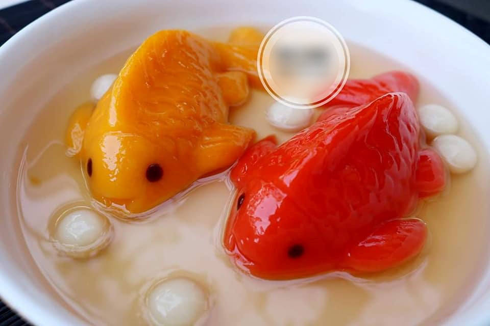 Khuôn rau câu nhựa hình cá chép LOẠI LỚN 3 con