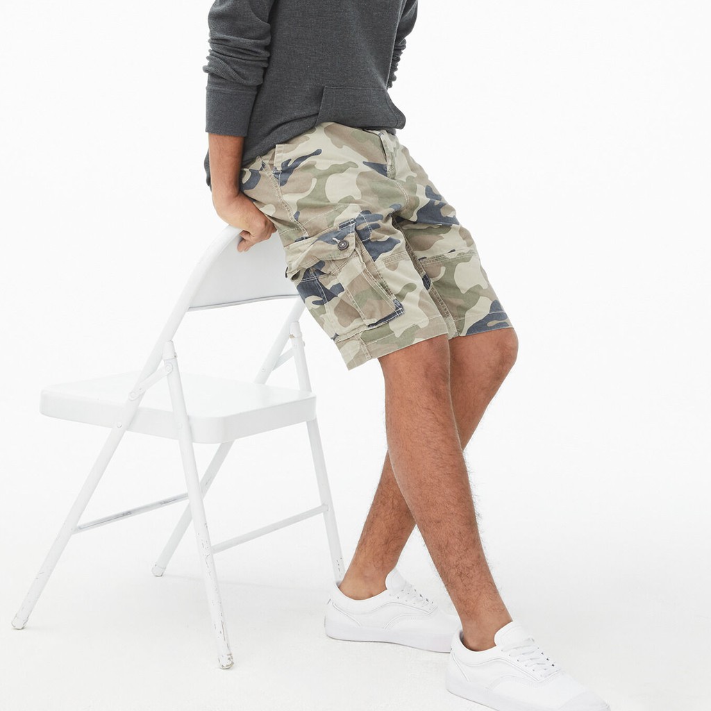 Quần Camo Cargo Shorts Nam Túi Hộp Rằn Ri Aero Phong Cách Yeezy Kanye West