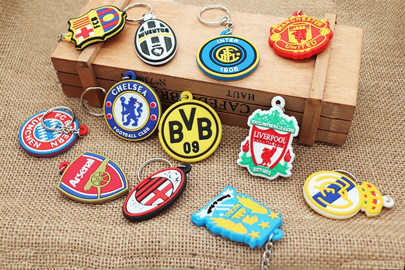 Móc khóa Manchester.united Arsenal Liverpool real Madrid, barcelon Chelsea Juventus PSG, Móc khóa logo đội tuyển bóng đá - LiDO Sports