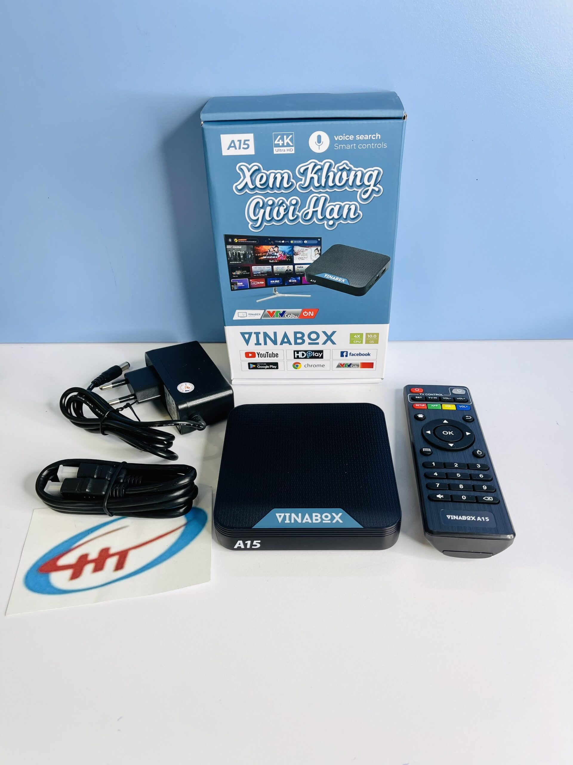 Vinabox a15 – ram 2gb rom 16gb, mẫu vinabox mới nhất năm 2021 tìm kiếm giọng nói, giao diện android tv
