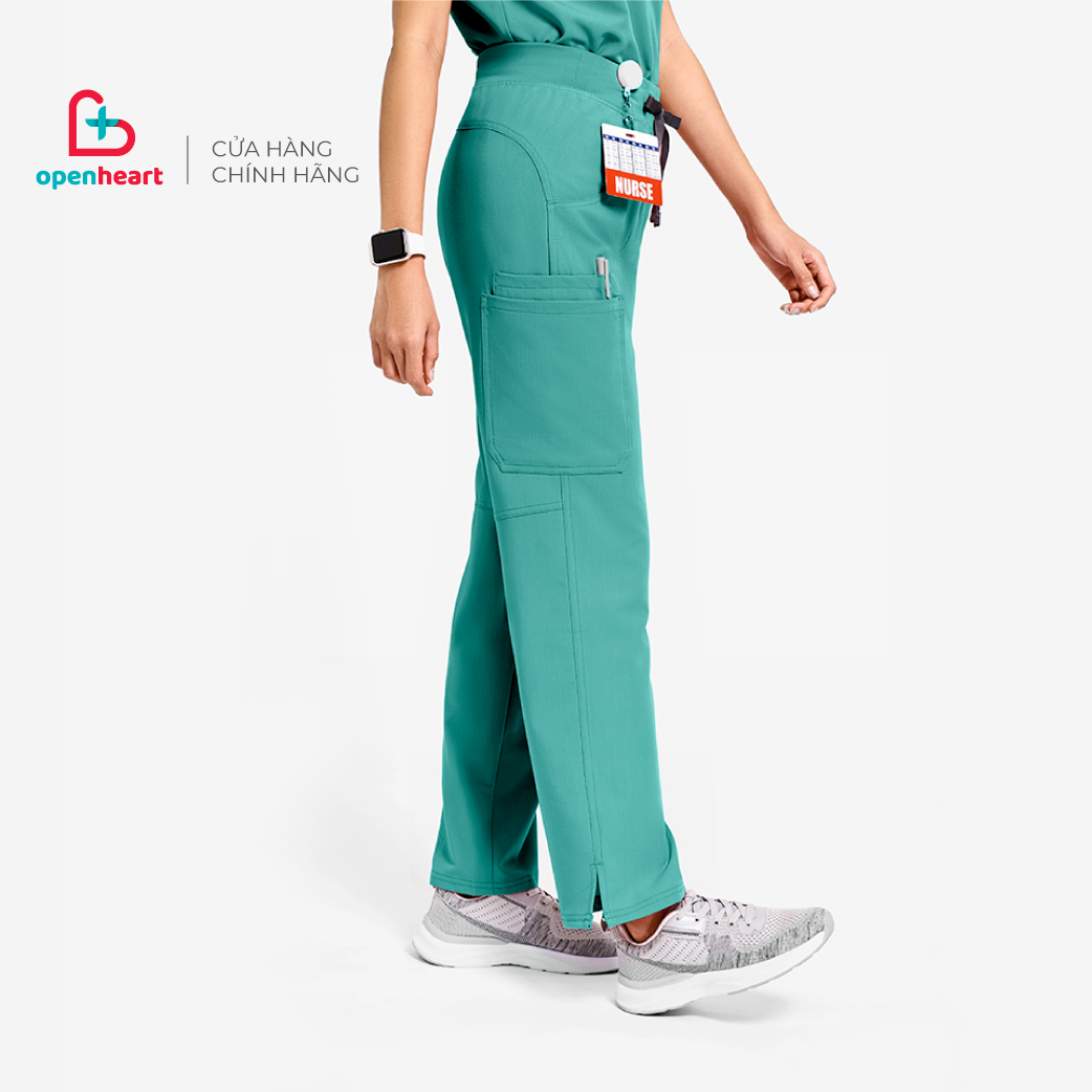 Quần scrub nữ cargo 4 túi