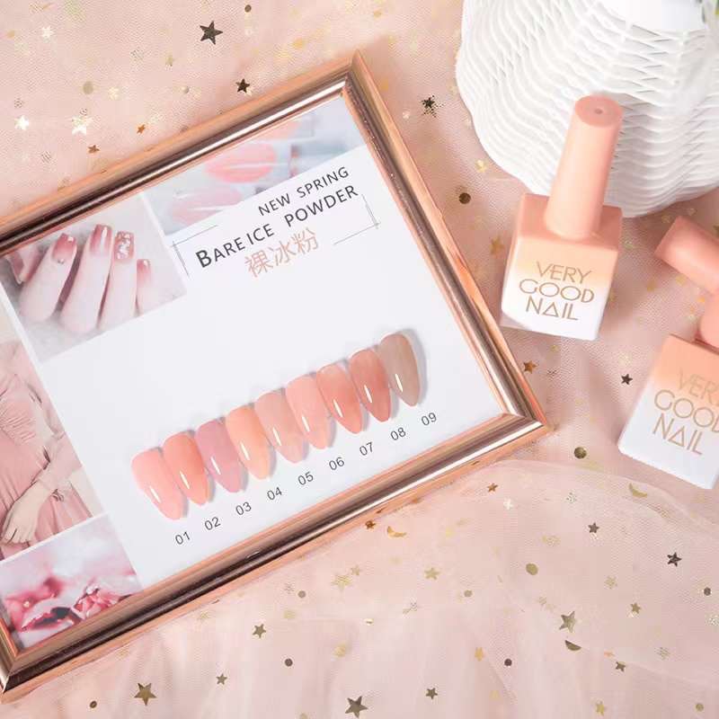 Set sơn gel màu thạch 9 màu Very Good Nail chính hãng (tặng kèm bảng màu)