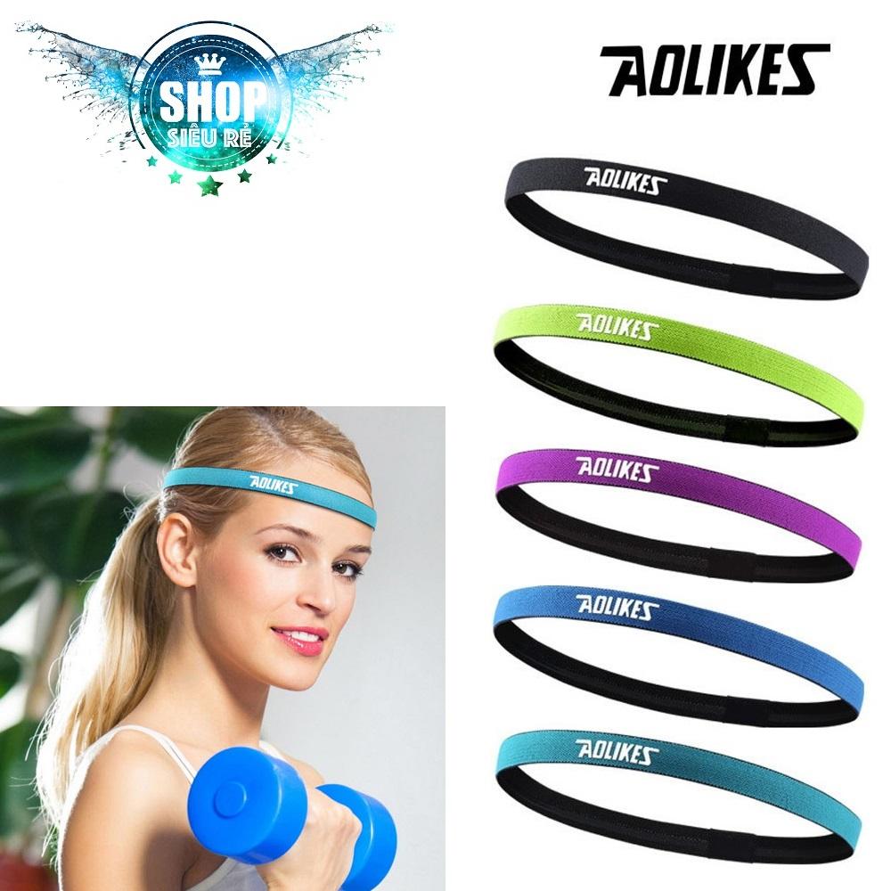 Băng Chặn mồ hôi trán Aolikes Chính Hãng, Headband Thể Thao sành điệu co dãn chống trượt TT17