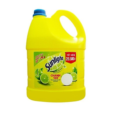 Nước rửa chén sunlight chanh 100 can 3.6kg