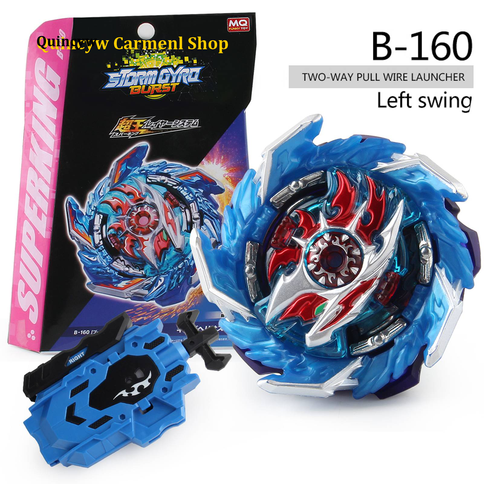 Quincyw Carmenl Shop Etoy Con Quay Beyblade Burst Fire Thương Hiệu SuperKing Booster B-160 Dũng Cảm Valkyrie.Ev' 2A