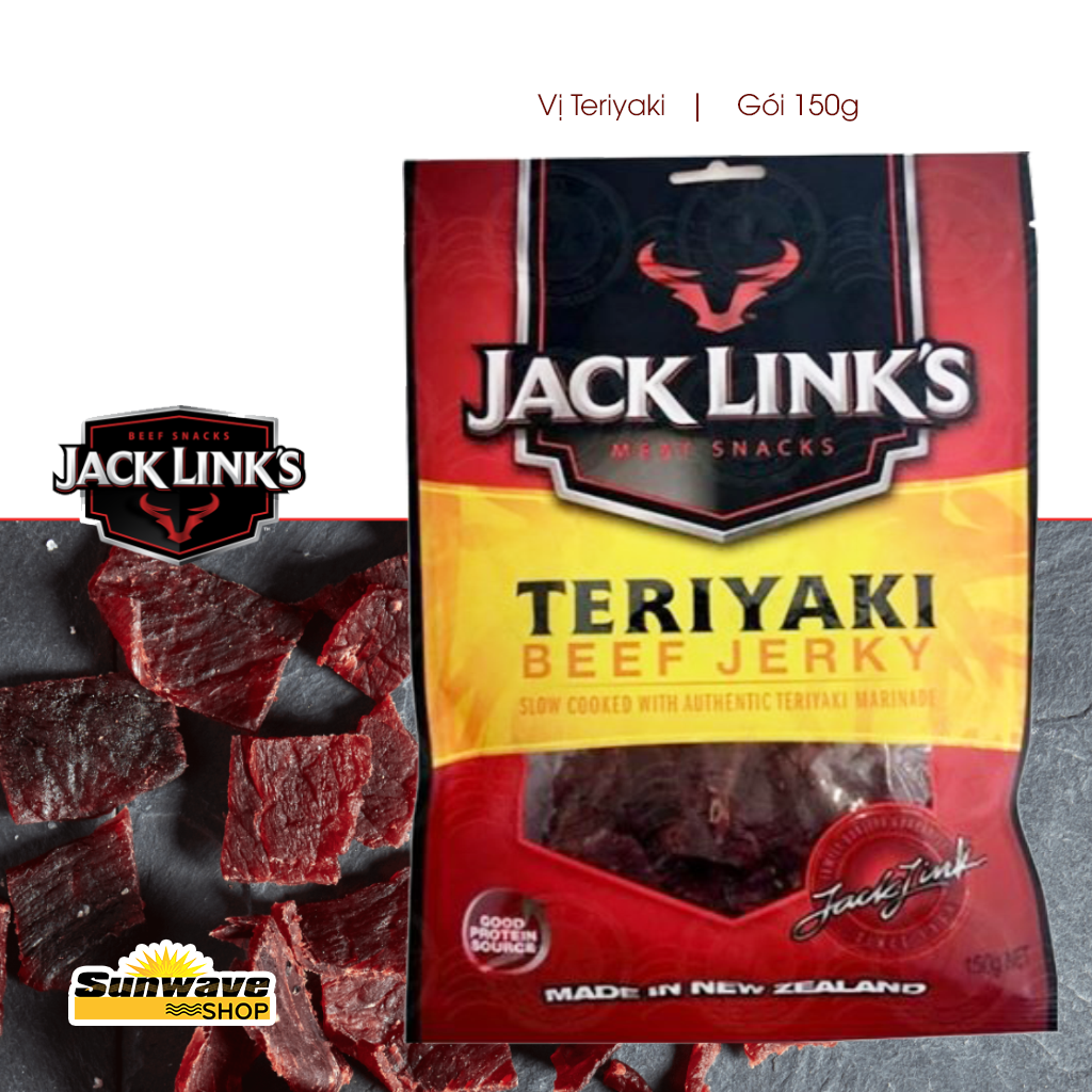 Khô bò Jack Link s vị Teriyaki 150g New Zealand