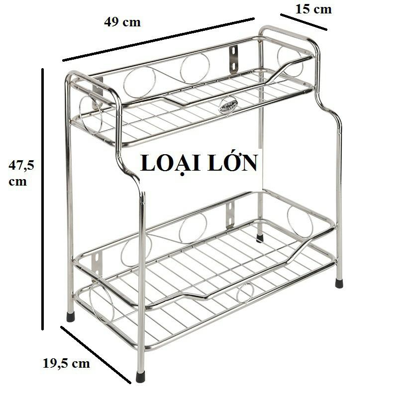 Kệ inox gia vị Ngọc Tiến 49*19.5*47.5cm