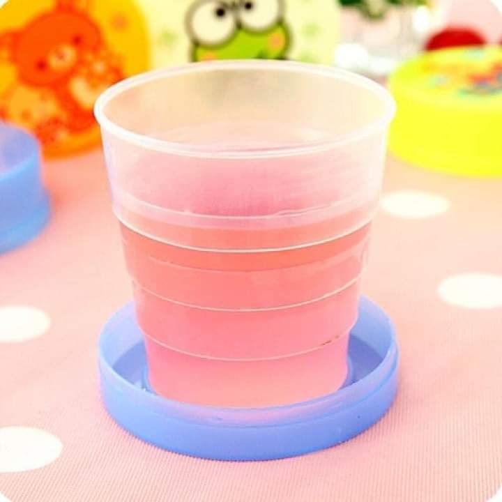 Cốc nhựa gấp gọn mini bỏ túi tiện lợi-giadung Huyền