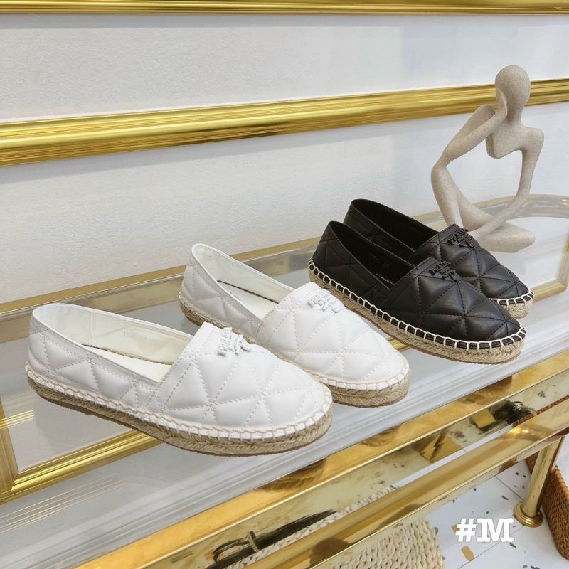 Giày mọi prada viền cói da mềm êm cao cấp