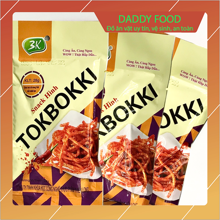 Snack tokbokki vị cay ăn thoải mái không bị chán