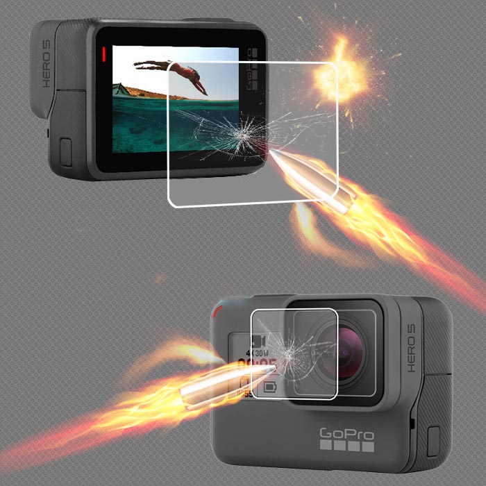 Miếng dán cường lực màn hình cho GoPro Hero 5/6/7, GoPro new Hero 2018