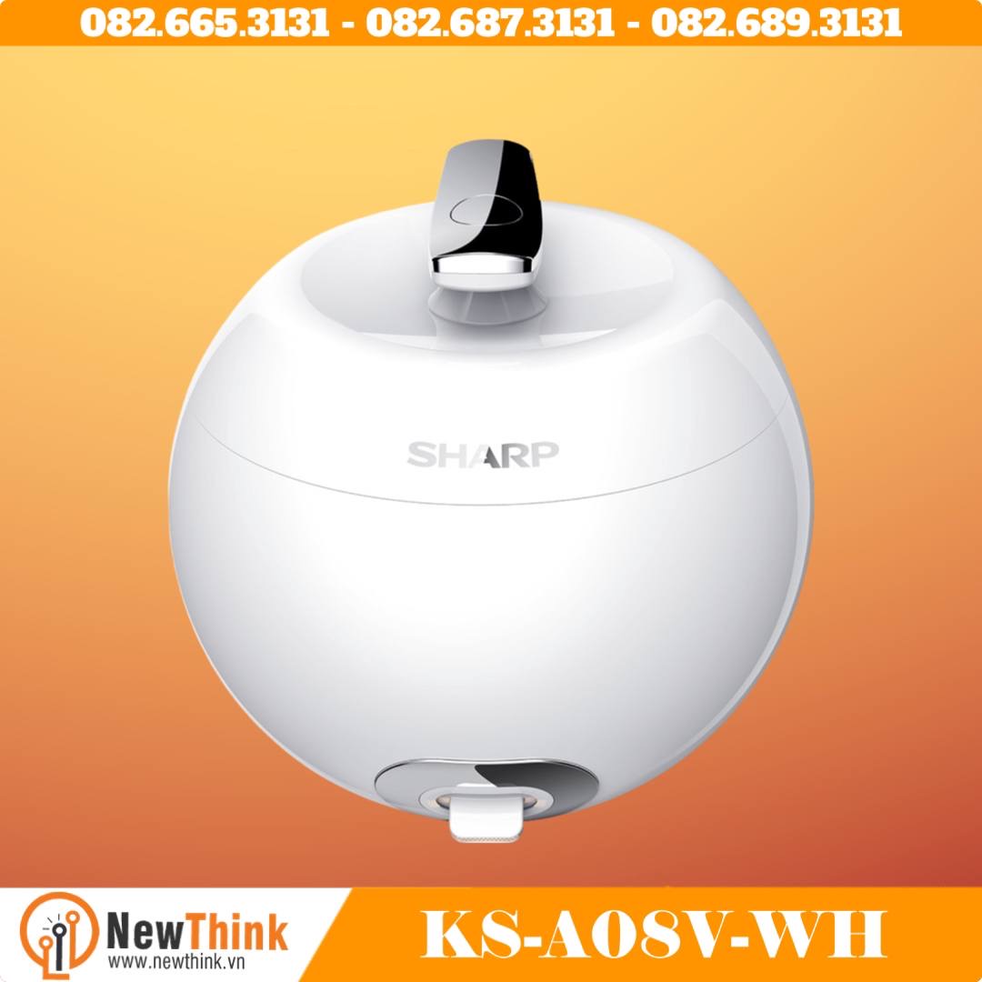 Nồi cơm điện sharp ks-a08v-wh, ks-a08v-rd 0.72 lít