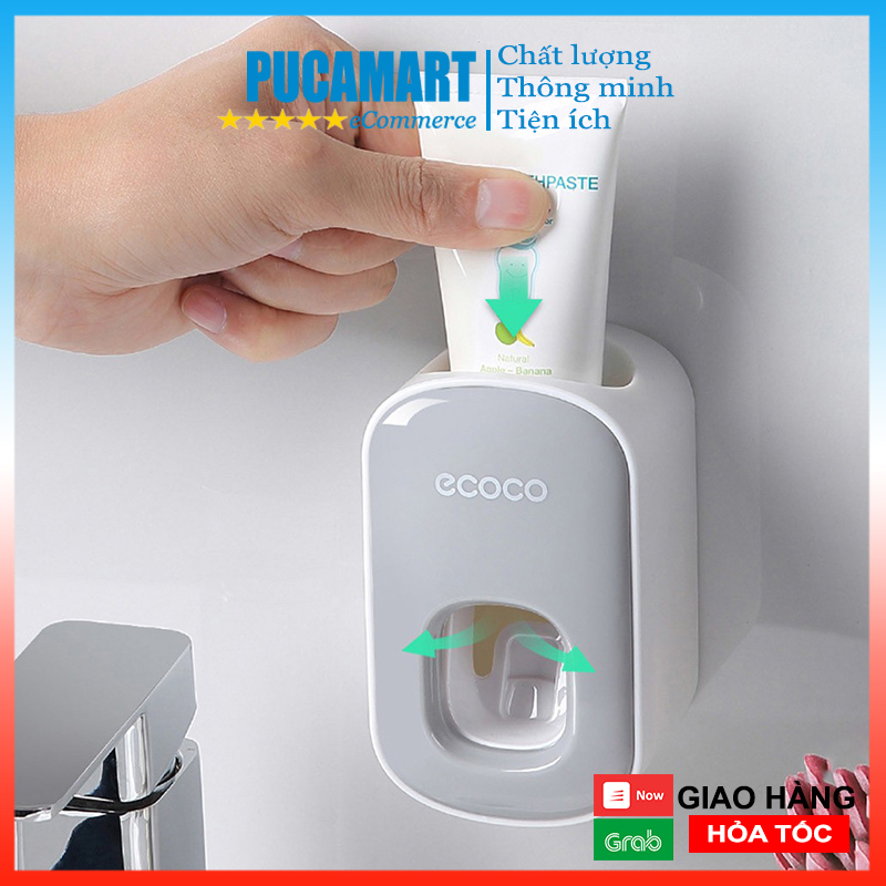 [HCM]Dụng Cụ Nhả Kem Đánh Răng Đơn Ecoco Cực Xịn Dán Tường Siêu Chắc, Dễ Dàng Lấy Kem, Thiết Kế Xinh Xắn và Hiện Đại - PucaMart