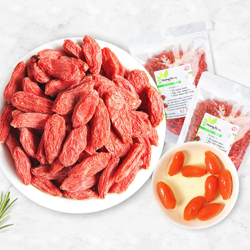 Kỷ tử - câu kỷ tử 100g loại thượng hạng, to đỏ ngọt, tự nhiên nguyên chất