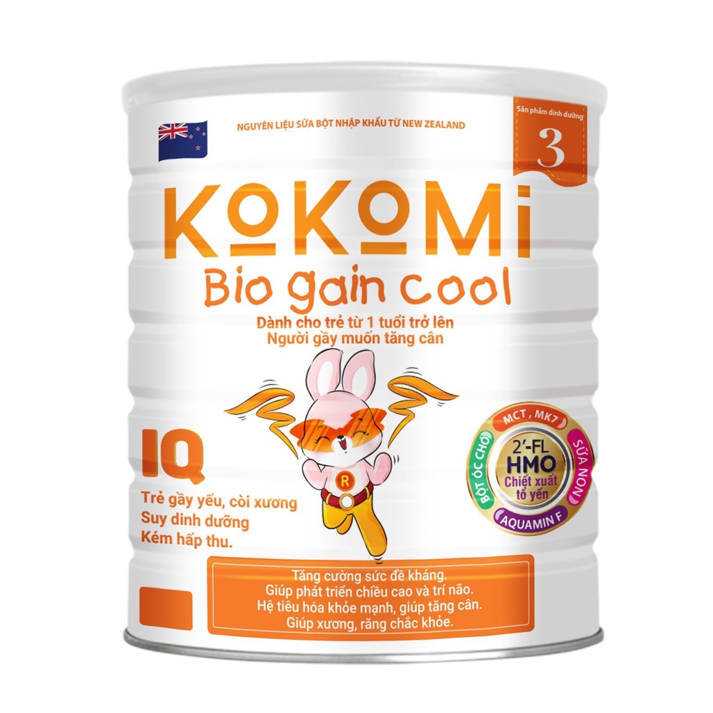 Sữa Kokomi Bio Gain Cool 900G