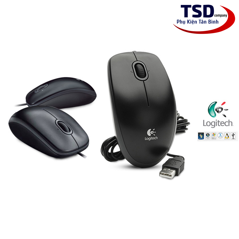 Chuột Có Dây Logitech B100 Chính Hãng Bảo Hành 12 Tháng