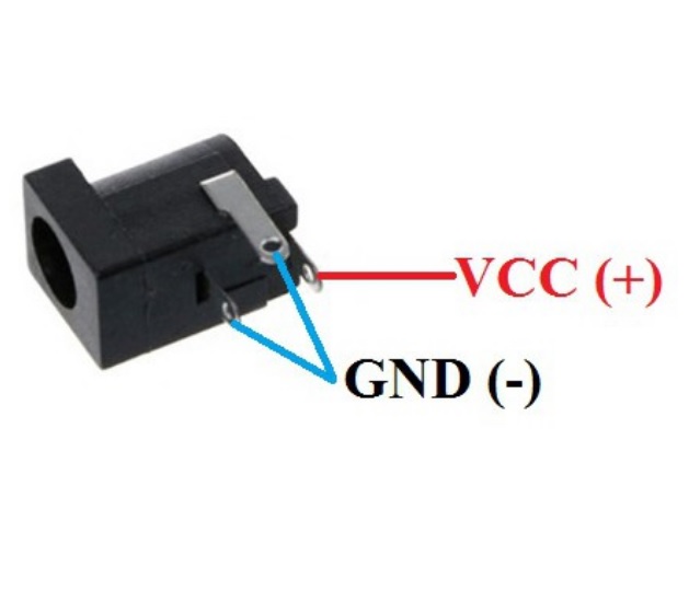 Túi 10c jack dc 5.5-2.1mm hàn mạch