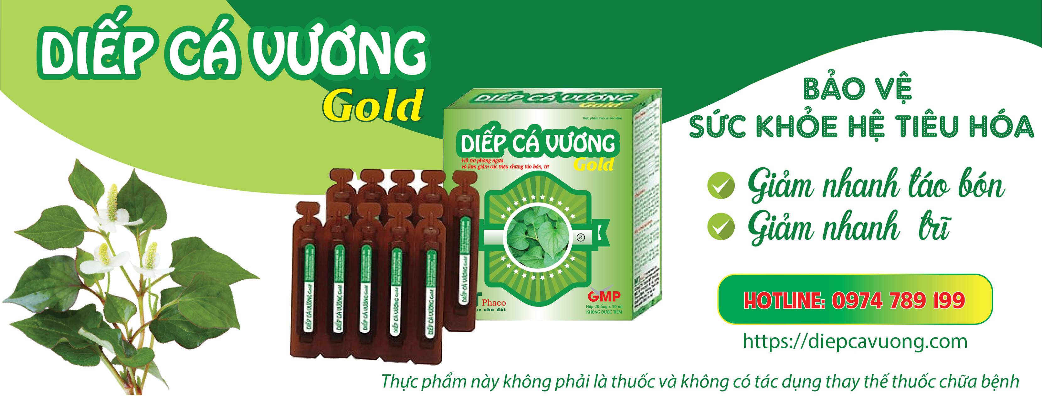 Diếp Cá Vương GOLD - hỗ trợ điều trị táo bón cho bé - Dạng siro ngọt 20 ống x 10ml