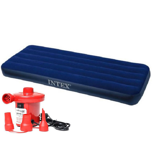 Đệm hơi cá nhân 76cm Intex 68950 (76x191x22cm)- Tặng kèm 1 bơm điện