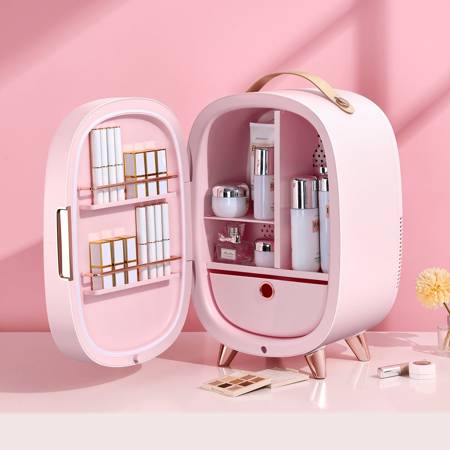 Tủ Lạnh Mini Bảo Quản Mỹ Phẩm Cao Cấp Dung tich 13L Baseus , Tích Hợp Gương Đèn LED tiện dụng , dễ dàng mang đi du lịch