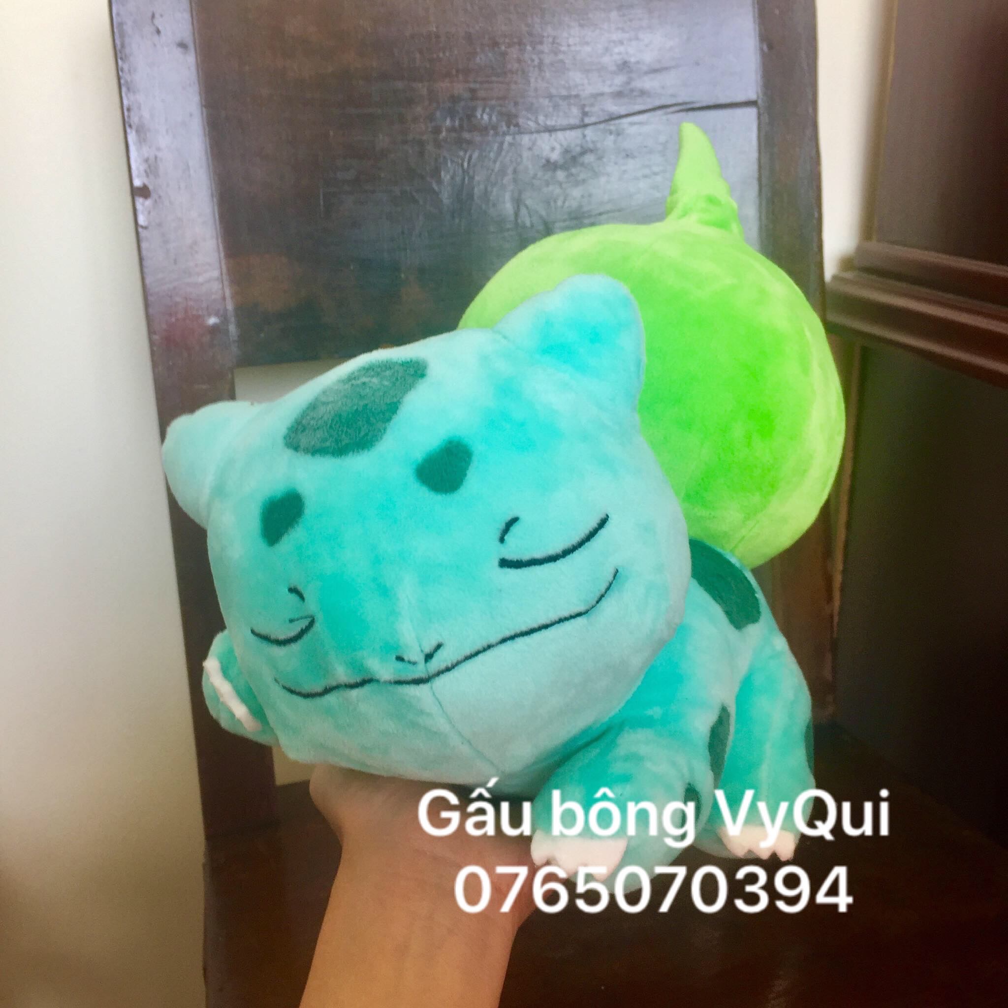 Gấu bông pokemon ếch kì diệu ngủ say