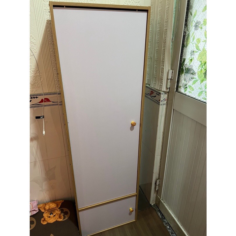 Tủ gỗ đựng đồ đa năng - tủ bếp 5 tầng - đựng gia vị có cửa chống bụi nhiều kích thước