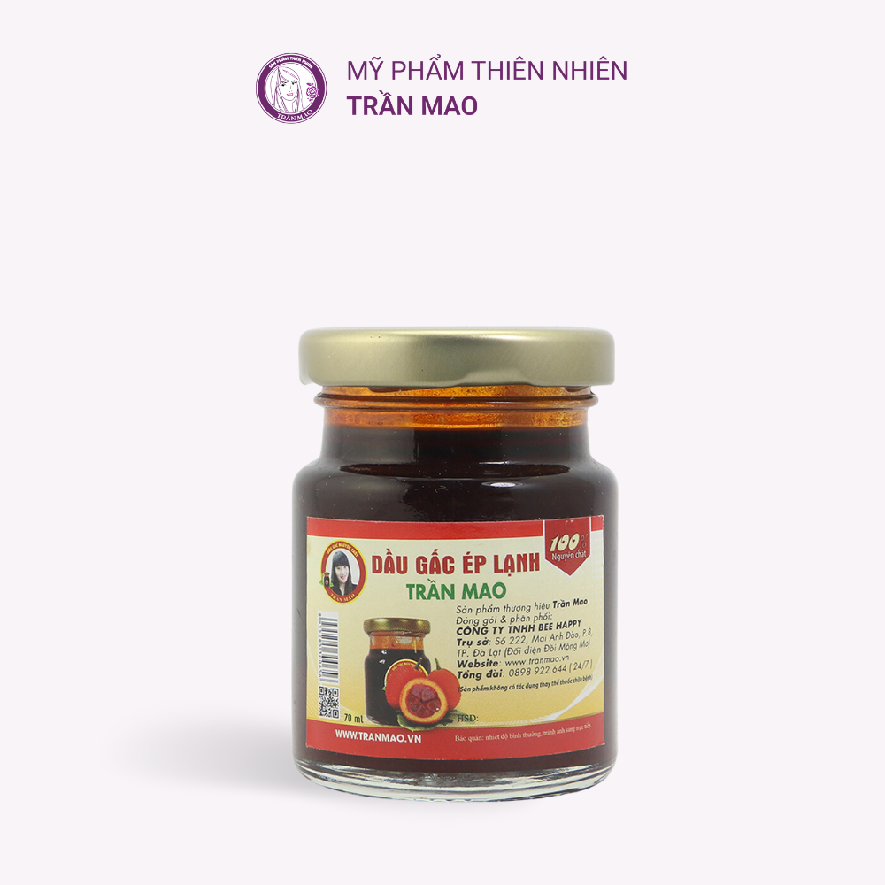 Dầu gấc ép lạnh trần mao