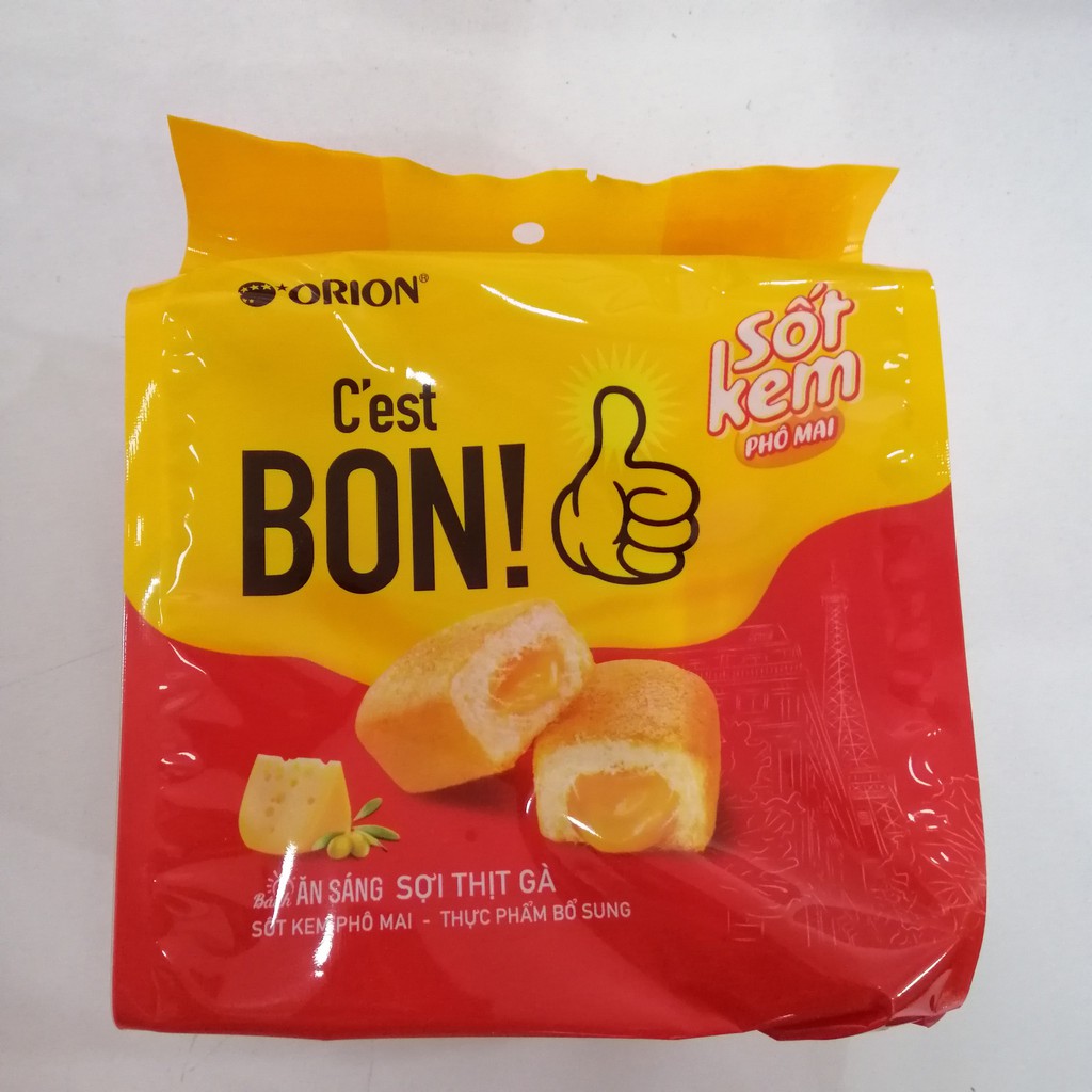 Bánh Ăn Sáng C'est Bon Orion Sợi Thịt Gà Sốt Kem Phô Mai Gói 101,5g