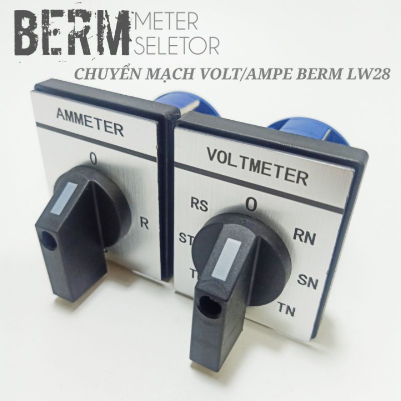 Công tắc chuyển mạch volt/ampe berm lw28-20a