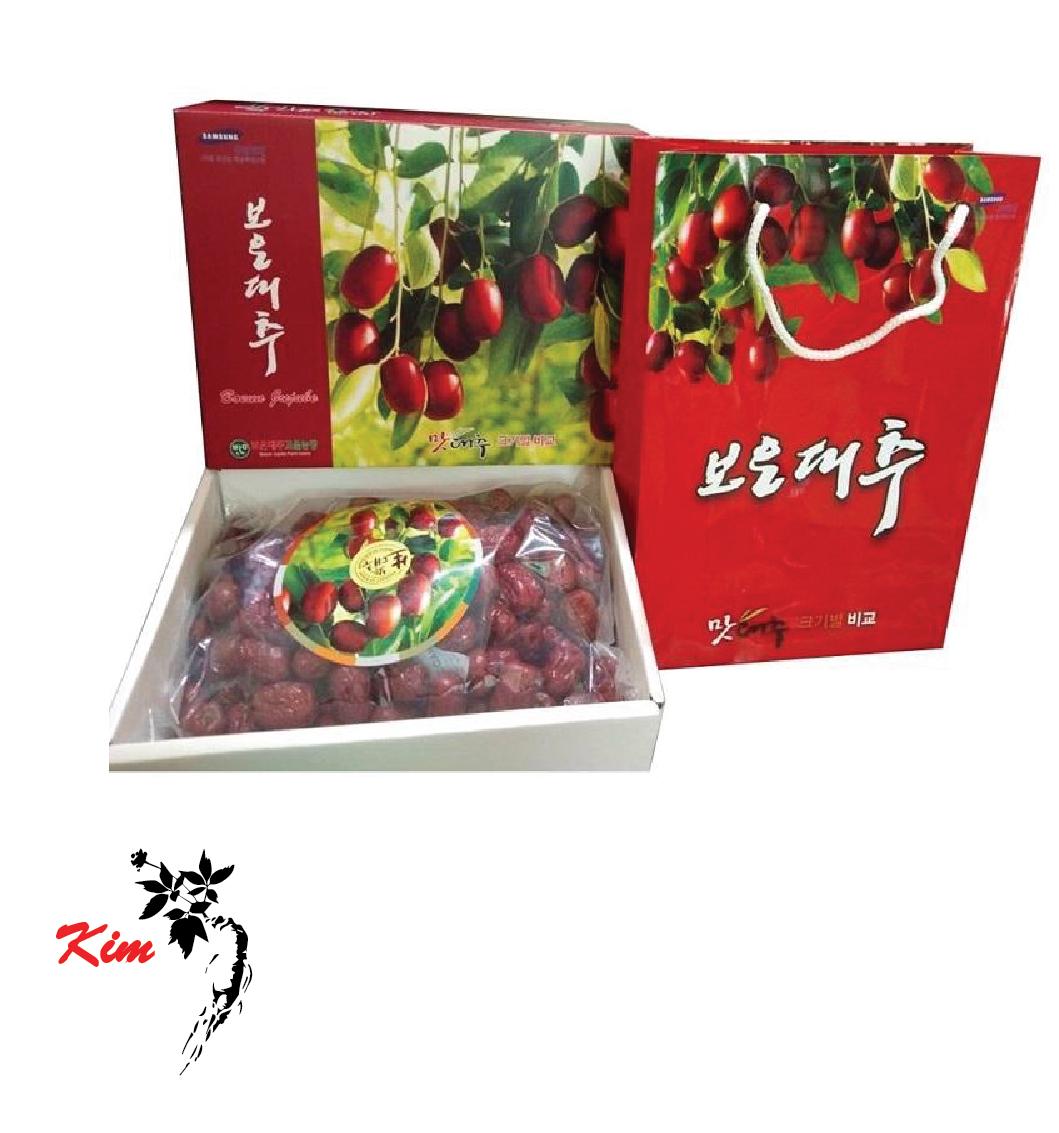 Táo đỏ khô hàn quốc hộp 1 kg