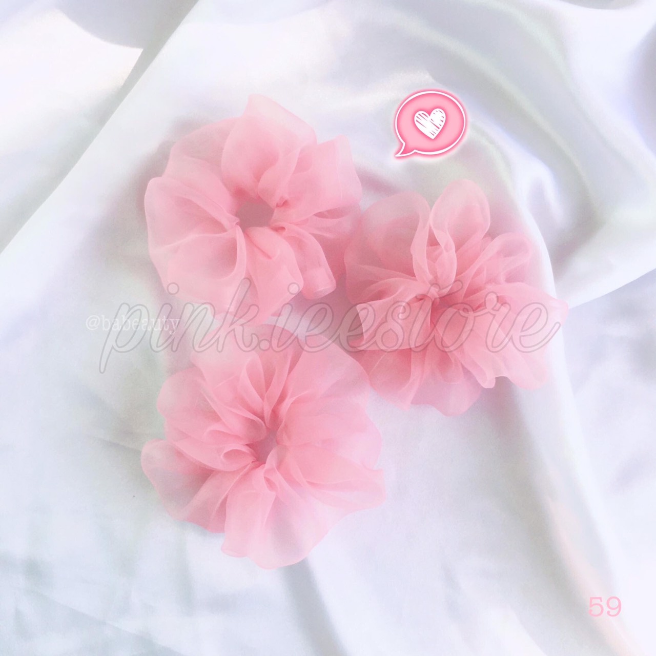 Scrunchies von kính mềm - cột tóc hottrend