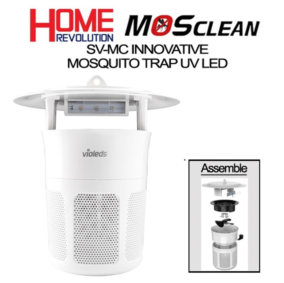 Máy bắt muỗi (đèn bắt muỗi) LED UV Hàn Quốc Mosclean, nhập khẩu chính hãng, Bảo Hành 2 Năm