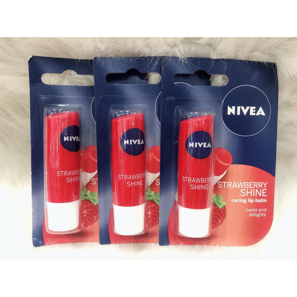 Son dưỡng Nivea mùi dâu 4.8g, sản phẩm chất lượng, đảm bảo an toàn sức khỏe người dùng, cam kết cung cấp mặt hàng đang được săn đón trên thị trường