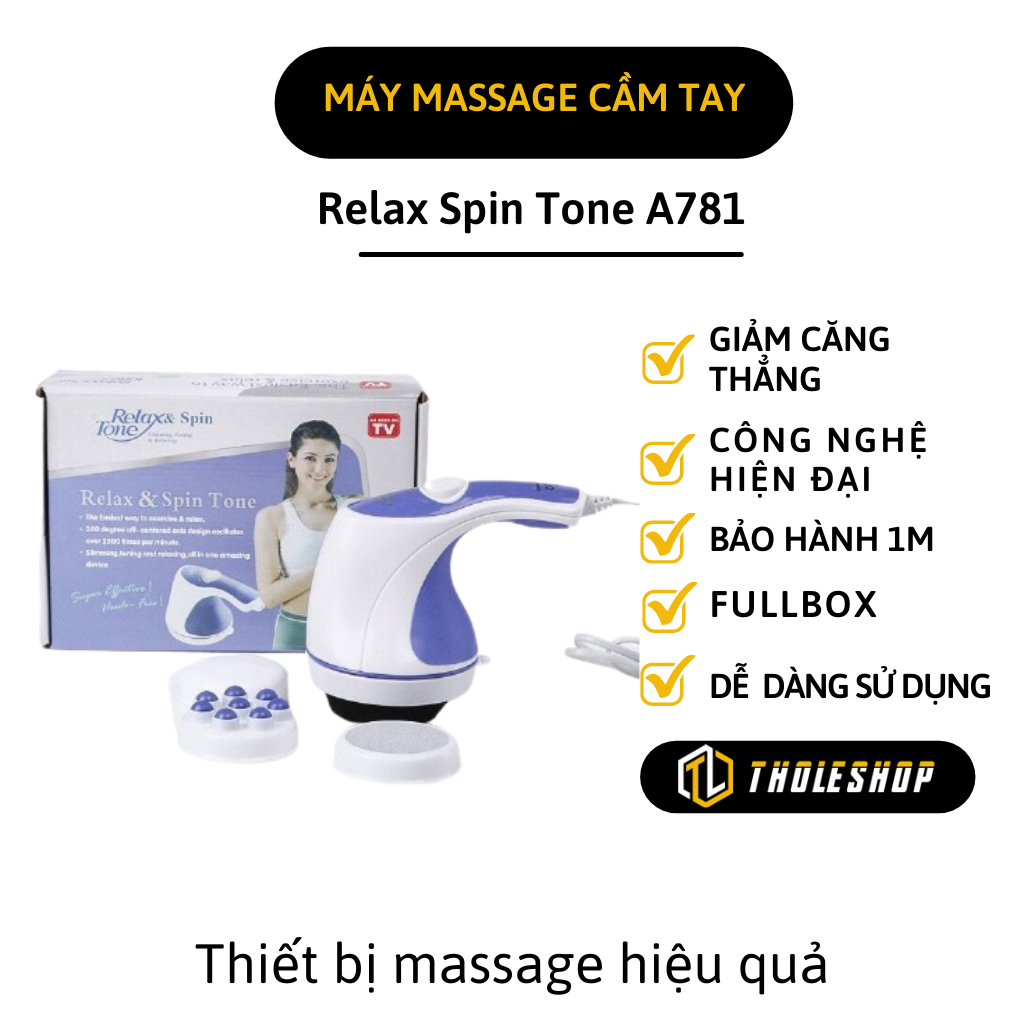 Máy massage cầm tay Relax Spin Tone A781 - Máy massage cầm tay giúp lưu thông tuần hoàn khí huyết thư giãn cơ thể