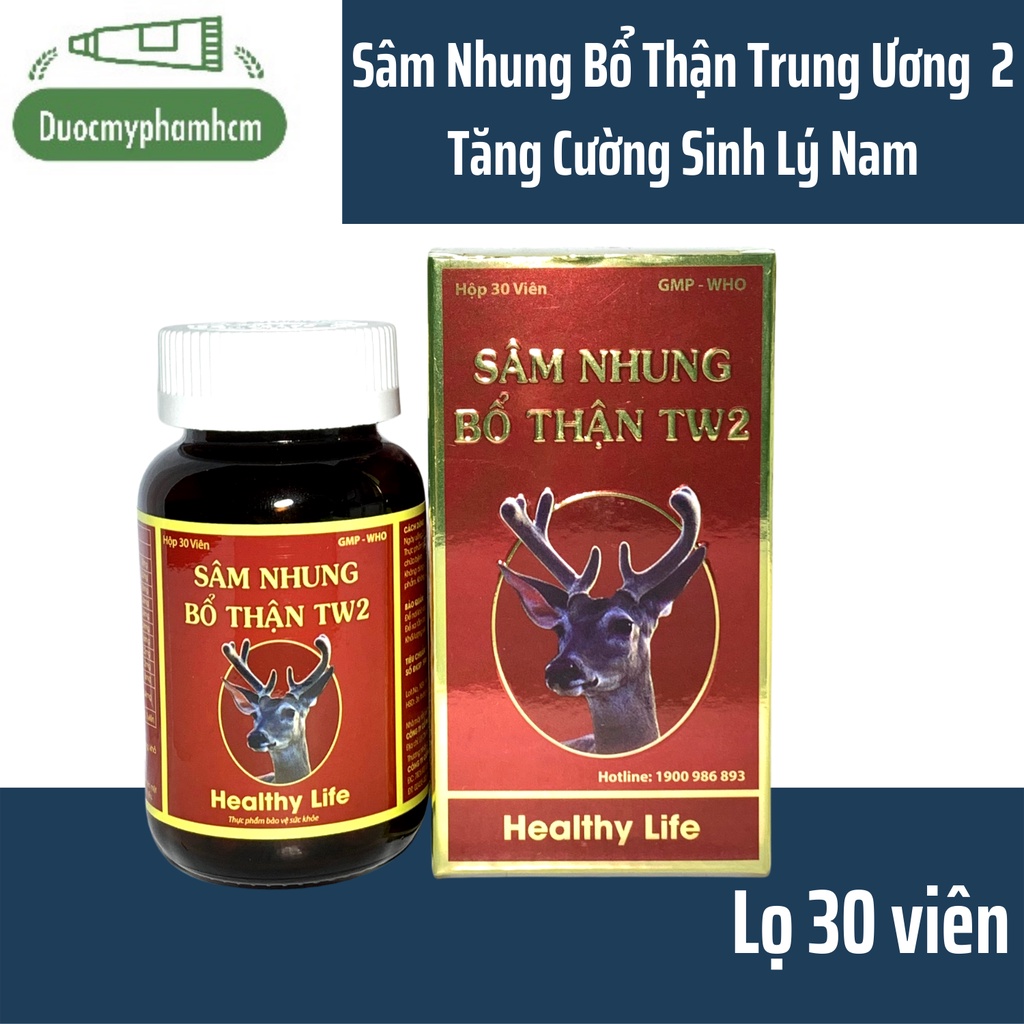 Sâm nhung bổ thận trung ương 2 - lọ 30 viên