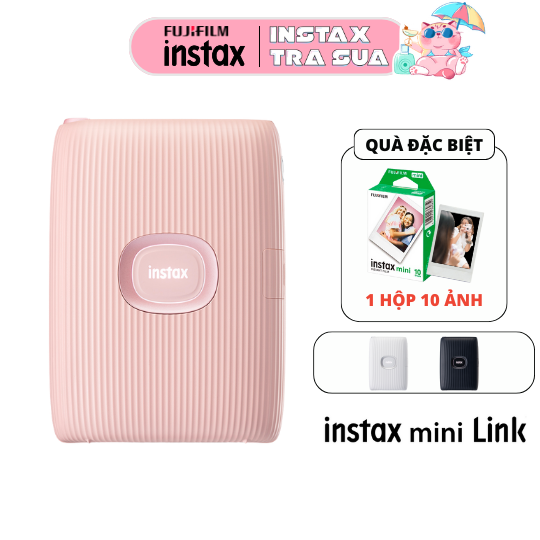 MÁY IN ẢNH FUJIFILM INSTAX MINI LINK 2 BH 1 năm tặng kèm 1 hộp film 10 tấm