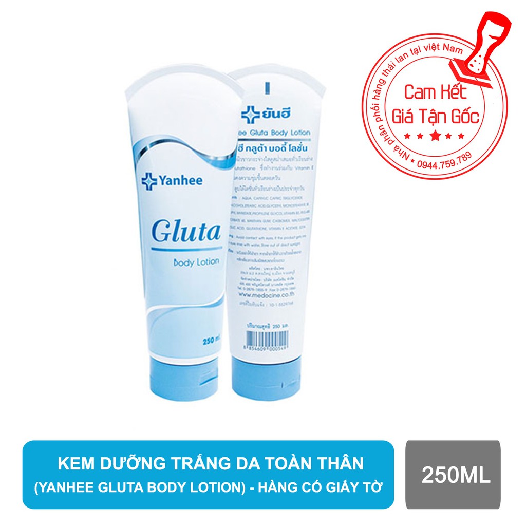 Kem dưỡng trắng da toàn thân Yanhee Gluta Body Lotion thái lan