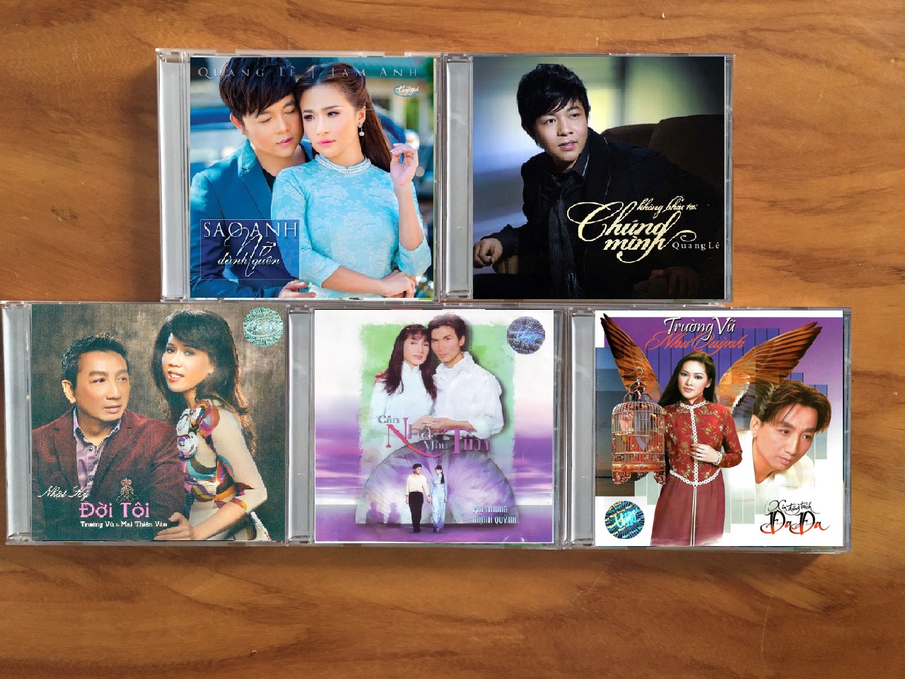 [MDCD] Bộ 5 CD Tuyệt phẩm Song Ca Trường Vũ - Như Quỳnh - Quang Lê - Lam Anh - Mai Thiên Vân - Mạnh Quỳnh - Phi Nhung