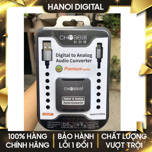 Bộ Chuyển Đổi Âm Thanh Choseal Quang Digital to Analog AV Tặng Kèm Dây Quang 4.0