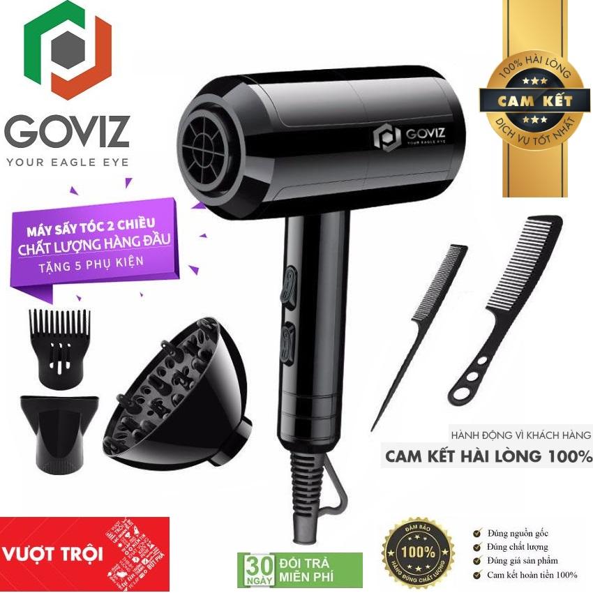 ( TẶNG BỘ PHỤ KIỆN 5 MÓN ) Máy Sấy Tóc Tạo Kiểu Goviz Công Suất Lớn - 3 Chế Độ Nóng Vừa Lạnh - Chuyên Dùng Trong Các Salon Tóc Lớn Trên Toàn Quốc