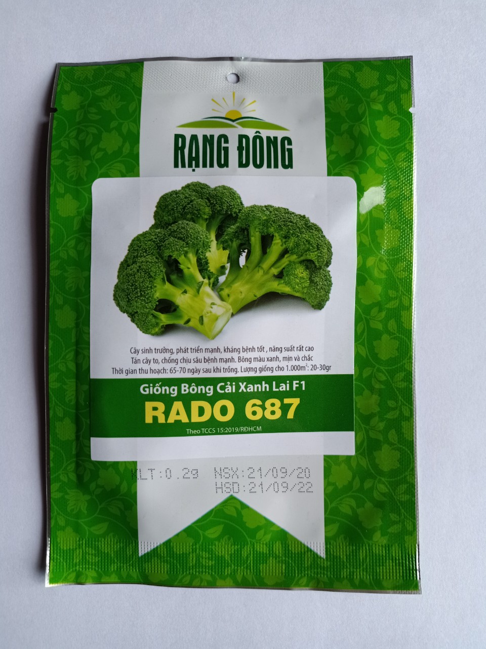 Hạt giống bông cải xanh lai Rạng Đông