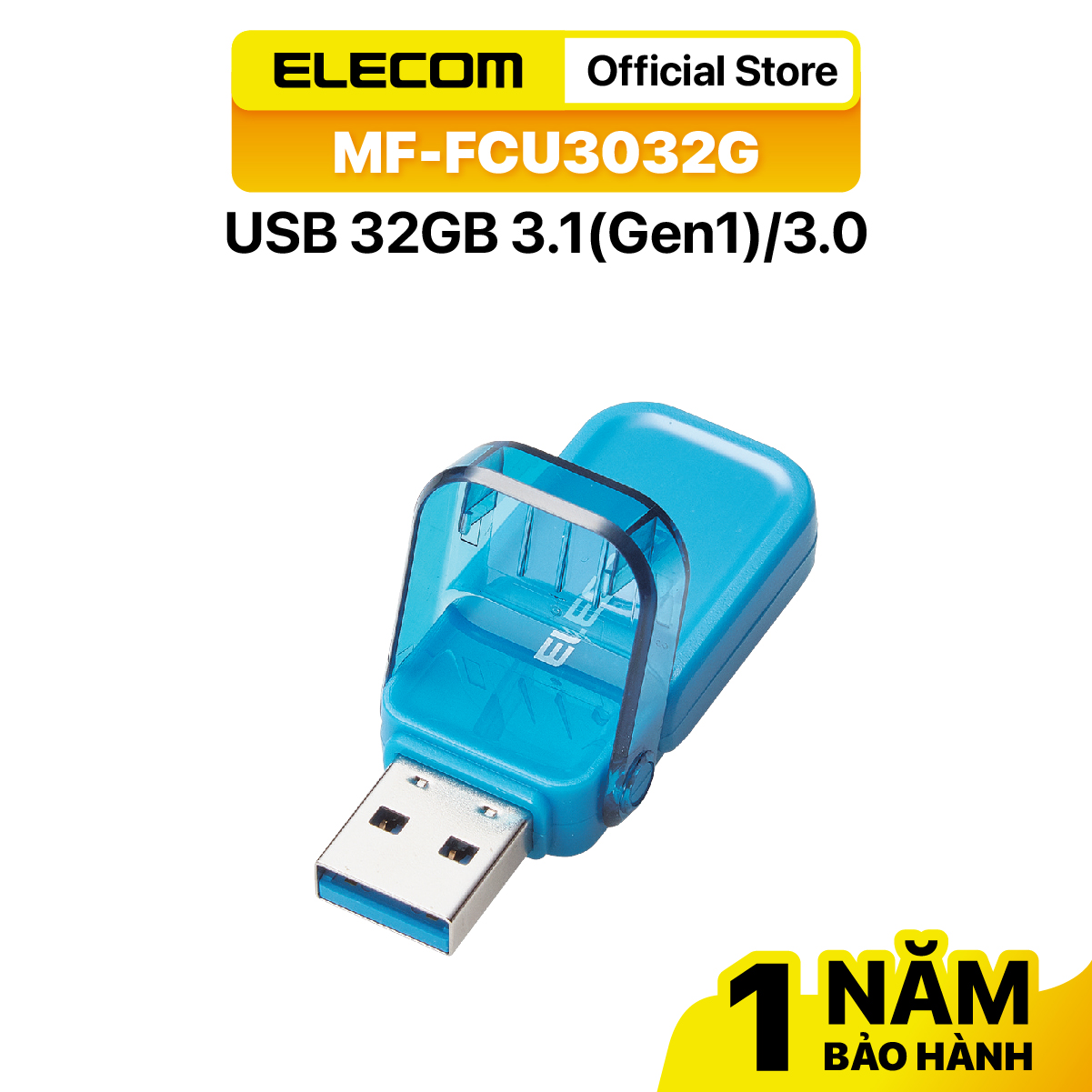 Usb thẻ nhớ 32gb elecom mf-fcu3032g-hàng chính hãng